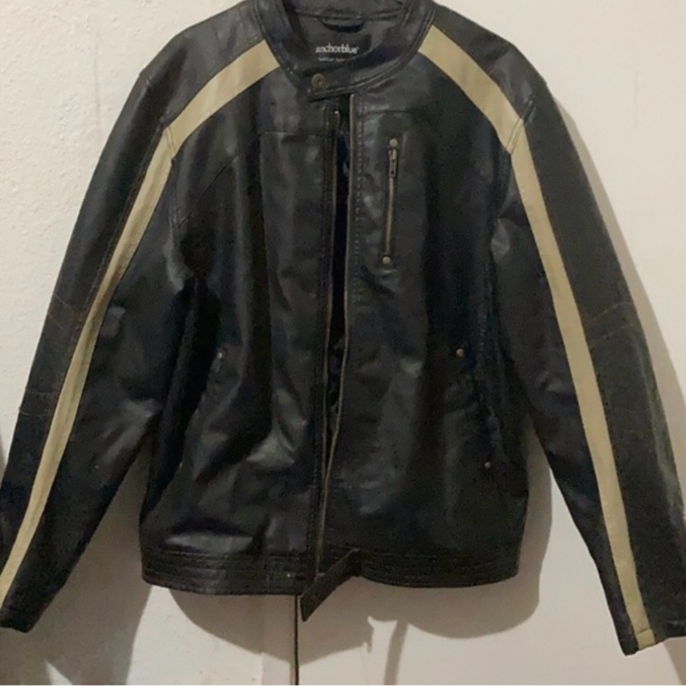 Anchor Blue Black Quilted Jacket
